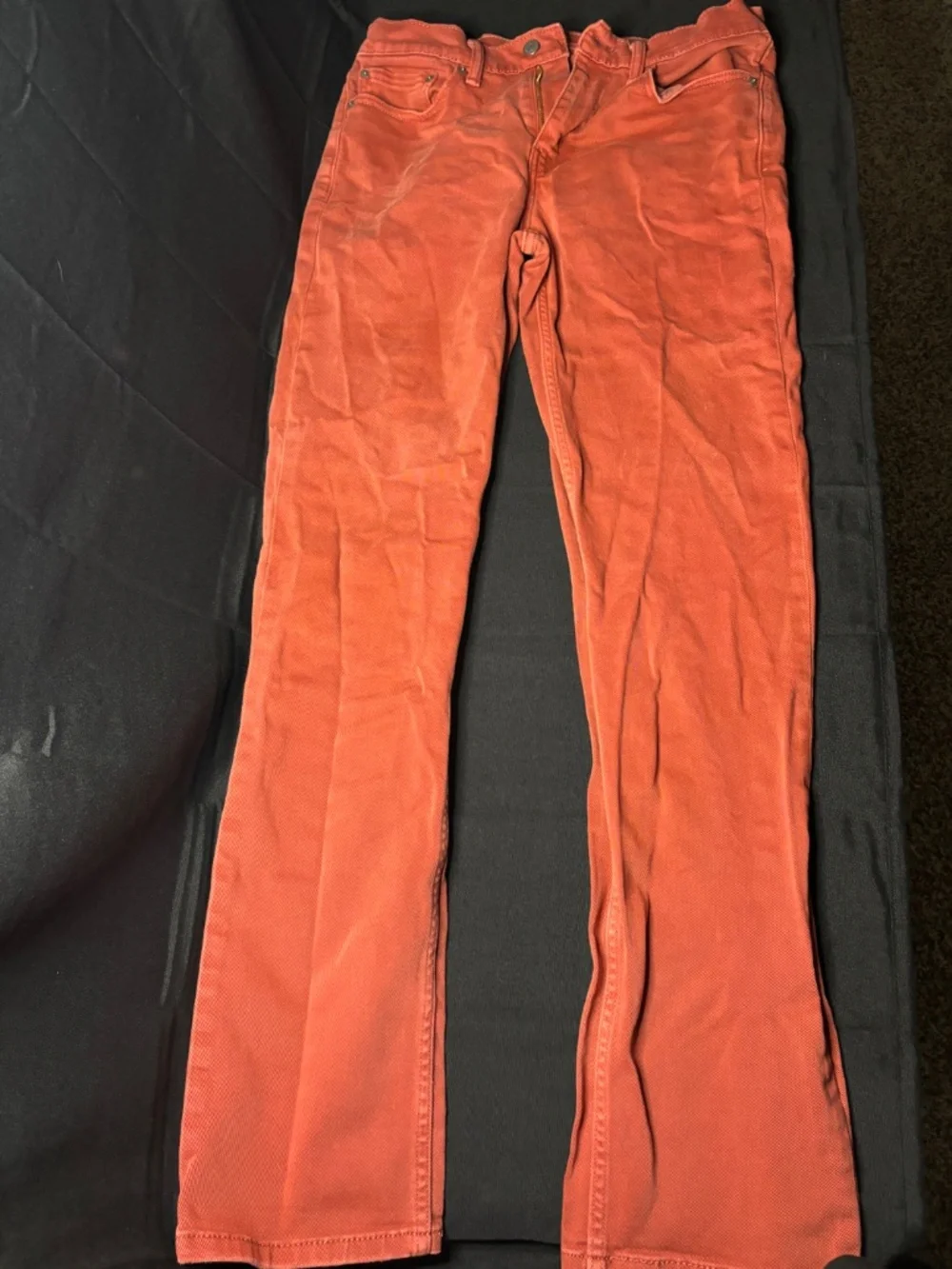 Levi's Men's 514 32x34 Rose/Burgundy Slim Straight Pants Casual Denim Jeans